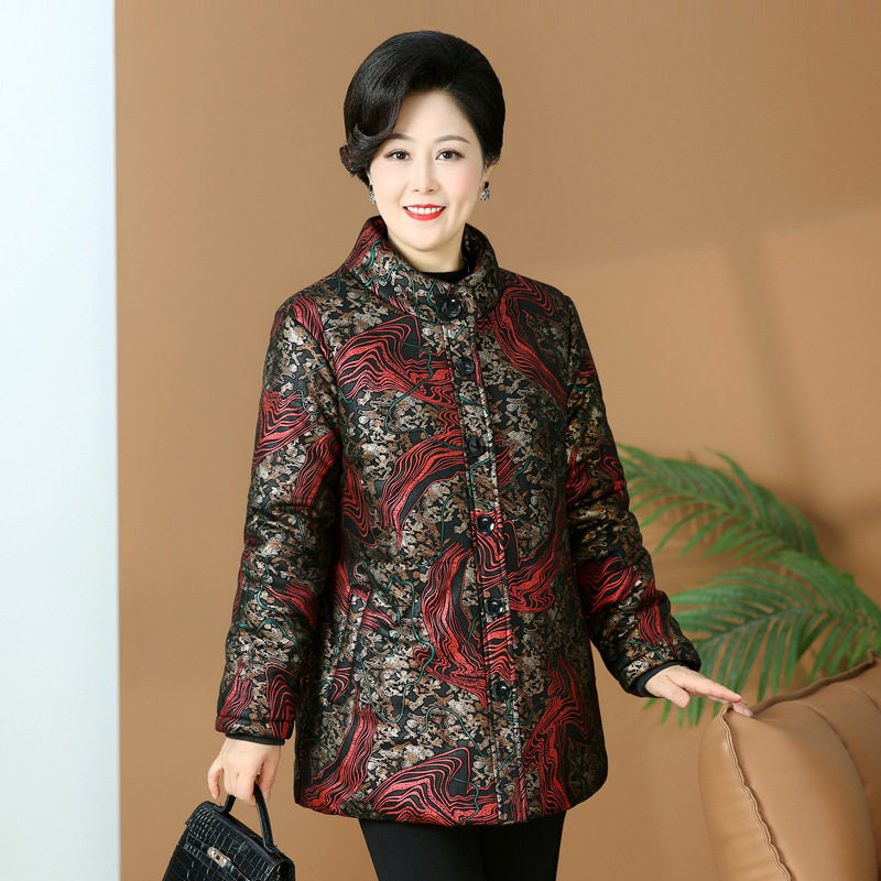 中老年时尚女装冬装棉服妈妈装