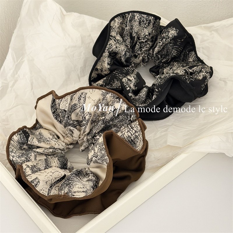 韩版AB棉设计感双拼大肠发圈高级感小蛮腰发绳气质网红扎头绳头花,服饰配件/皮带/帽子/围巾,指环,淘宝优惠券,粉丝福利购,淘宝优惠卷