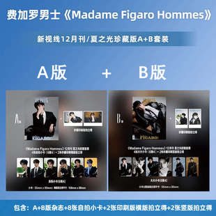 计入销量 费加罗男士 12月刊 夏之光封面A/B版套装 Madame Figaro费加罗 新视线杂志2025年12月夏之光封面