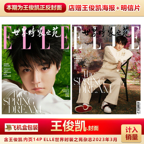 ELLE3月王俊凯封面计入销量