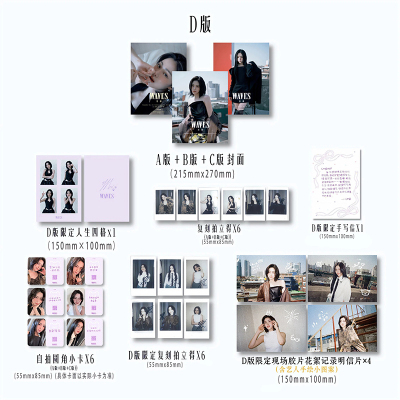 计入销量 漫潮 5月 申留真D版套装：ABC封面+拍立得+小卡+人生四格+明信片+手写信 WAVES漫潮杂志2026年5月 申留真封面 浪漫野心