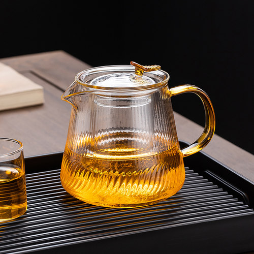 耐高温茶水分离玻璃泡茶壶