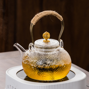 玻璃茶壶泡茶家用耐高温电陶炉煮茶器围炉明火提梁烧水壶水果茶具