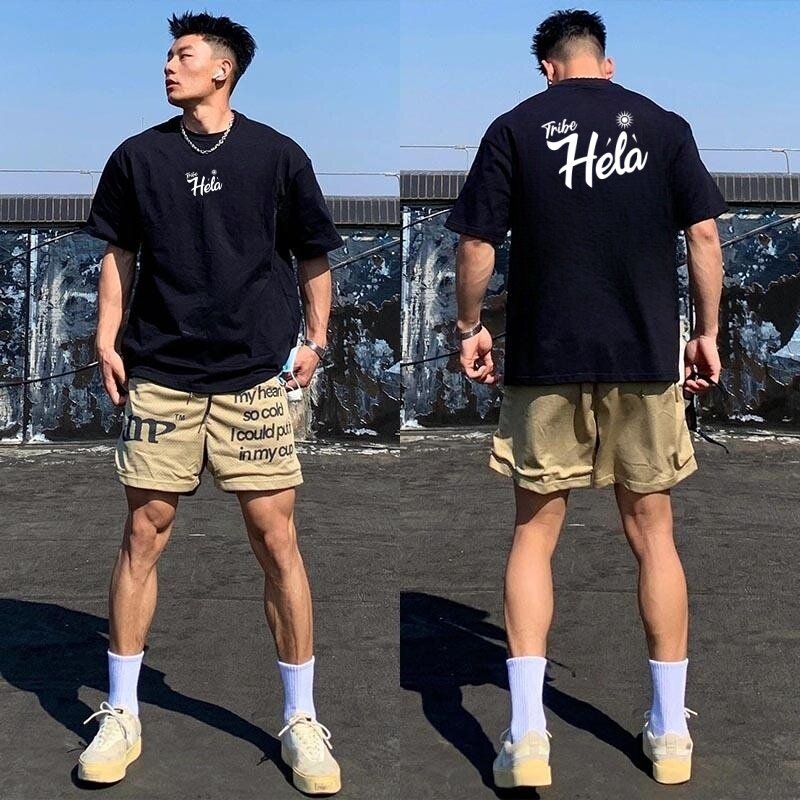 夏季篮球短袖美式速干透气投篮服短袖潮牌体育生宽松跑步训练服