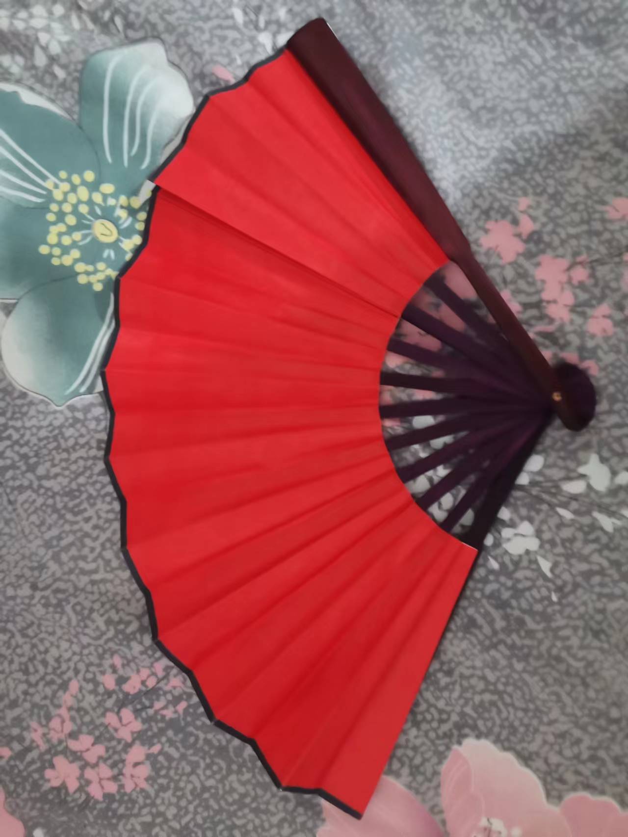 舞蹈服扇子汉服扇子红昭愿寄明月扇子舞蹈演出道具扇子
