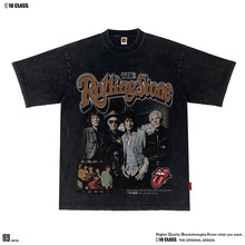 RollingStones滚石乐队原创设计卫衣水洗重磅复古纯棉宽松T恤长袖