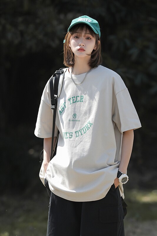 短袖t恤女夏季设计感印花chic宽松体恤纯棉显瘦小众上衣T02-P35,男装T恤,星座710