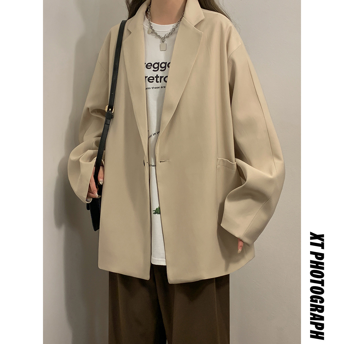 中性盐系ins小西服女外套潮高级感痞帅复古气质潮牌西装7008P45,男装西服套装,星座710