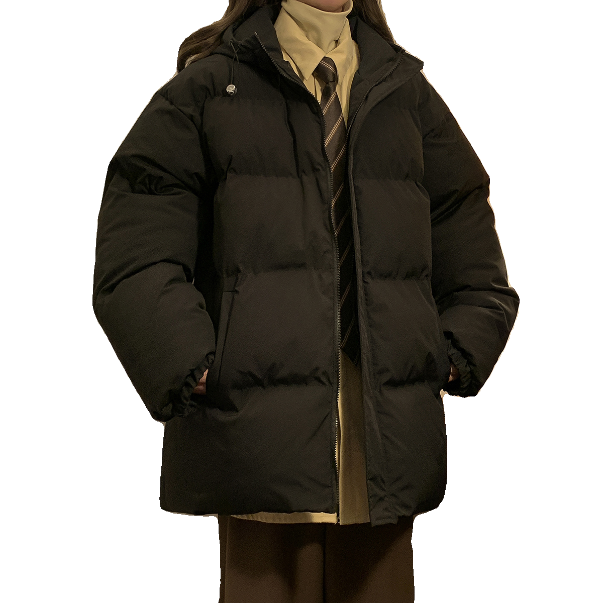 2023高中学生棉服韩版宽松男士加厚棉衣冬季外套面包服MY05P88,男装棉衣,星座710
