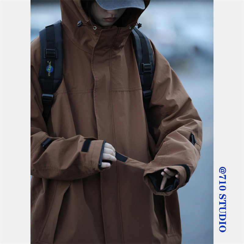 连帽冲锋衣citboy潮短外套日系男女百搭学生春秋bf风夹克CFY01P98,男装夹克,星座710