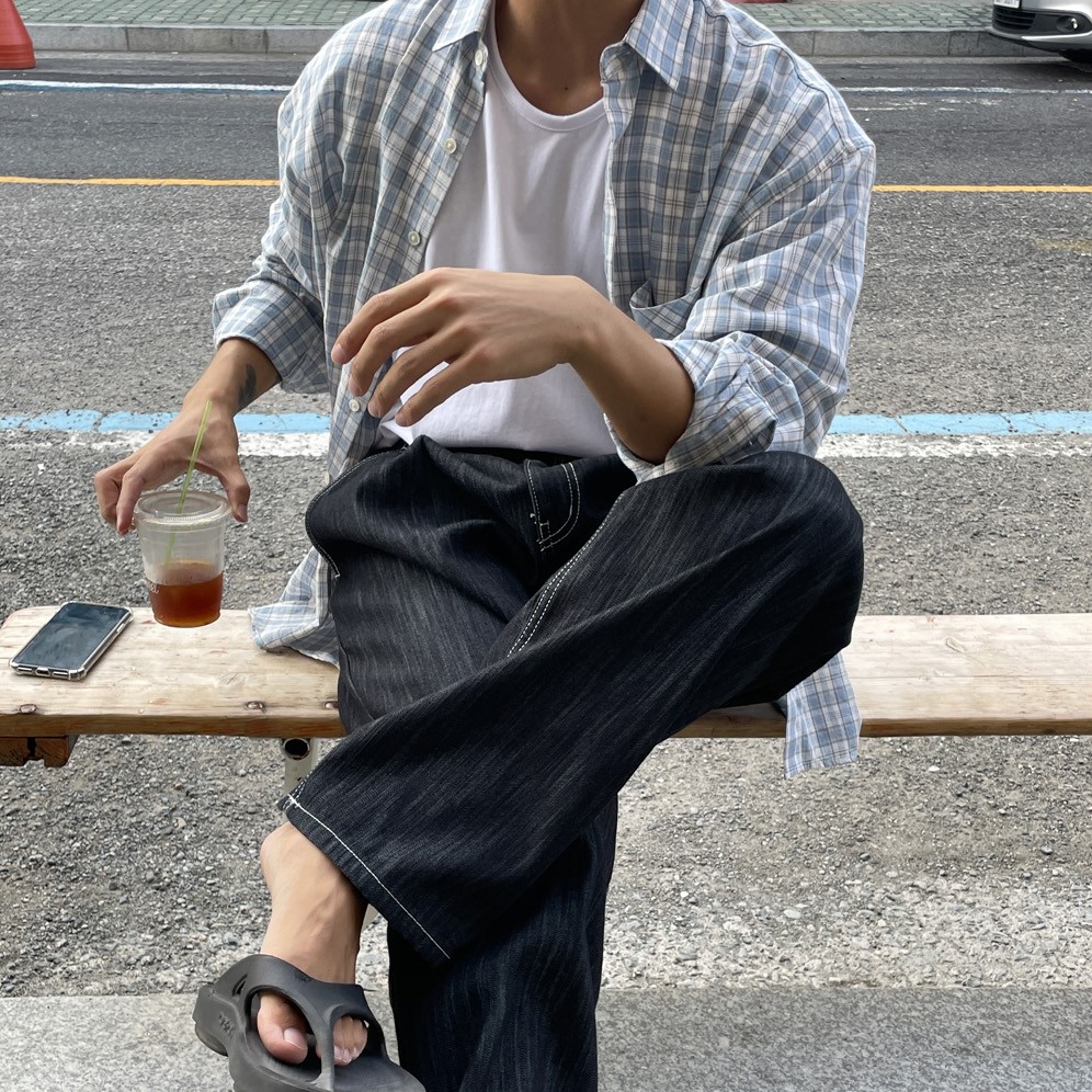 2025新款韩版男士长袖衬衫男轻熟风格子衬衣潮流休闲3409P45特价,男装衬衫,星座710