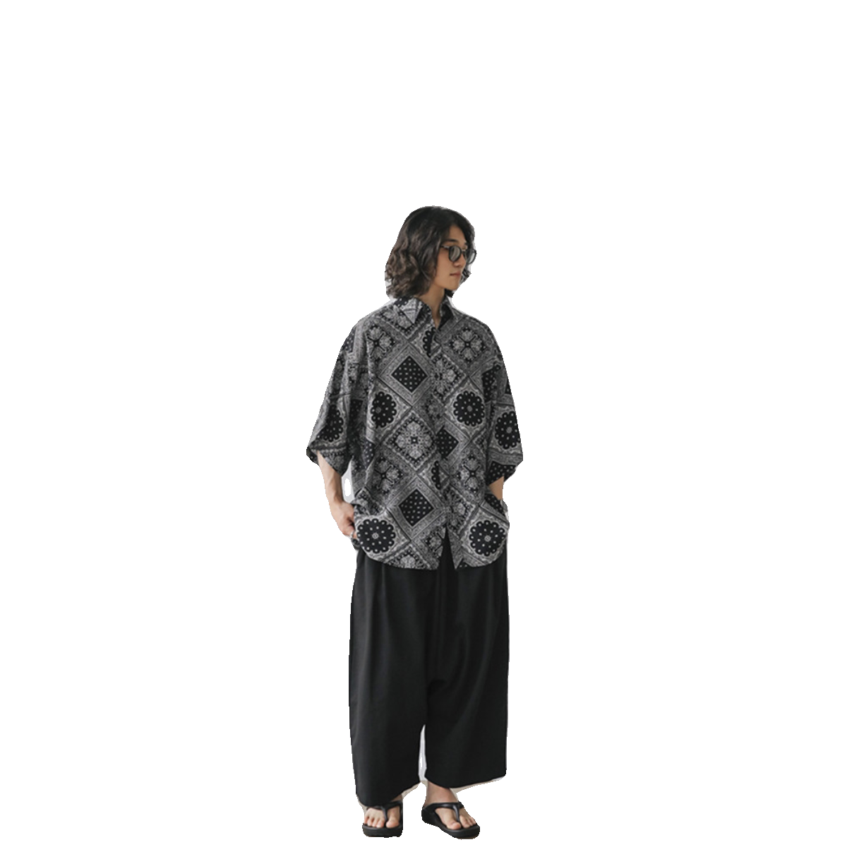短袖衬衫男夏季日系cityboy上衣高级感七分袖衬衣服3413P45特价,男装T恤,星座710
