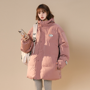 新款宽松男女冬季休闲情侣加厚保暖面包棉服外套潮MY01-P88图片