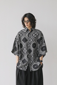 短袖衬衫男夏季日系cityboy上衣高级感七分袖衬衣服3413P45特价图片