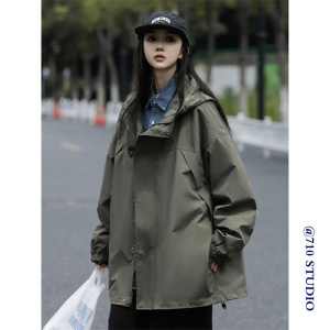 2025新款潮牌美式机能工装高级感衣服夹克桑延冲锋衣外套男春秋季图片