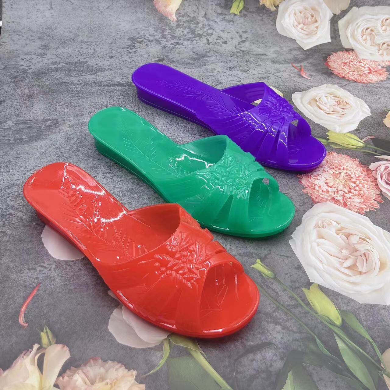 老式拖鞋女怀旧经典女舒适软底