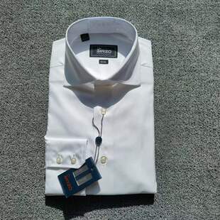 上班休闲修身 温莎领衬衫 衬衣 商务正装 MRZO全棉出口欧美白色新款