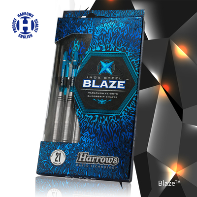 原装进口Harrows哈路士硬式飞镖 不锈钢飞镖针Blaze飞镖套装成人