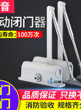 自动简易大号家用静音闭门器液压缓冲关门器隐形铁防水门闭合弹簧