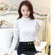 显瘦打底衫 2025女春秋季 上衣女内搭外穿修身 镂空蕾丝立领长袖 新品