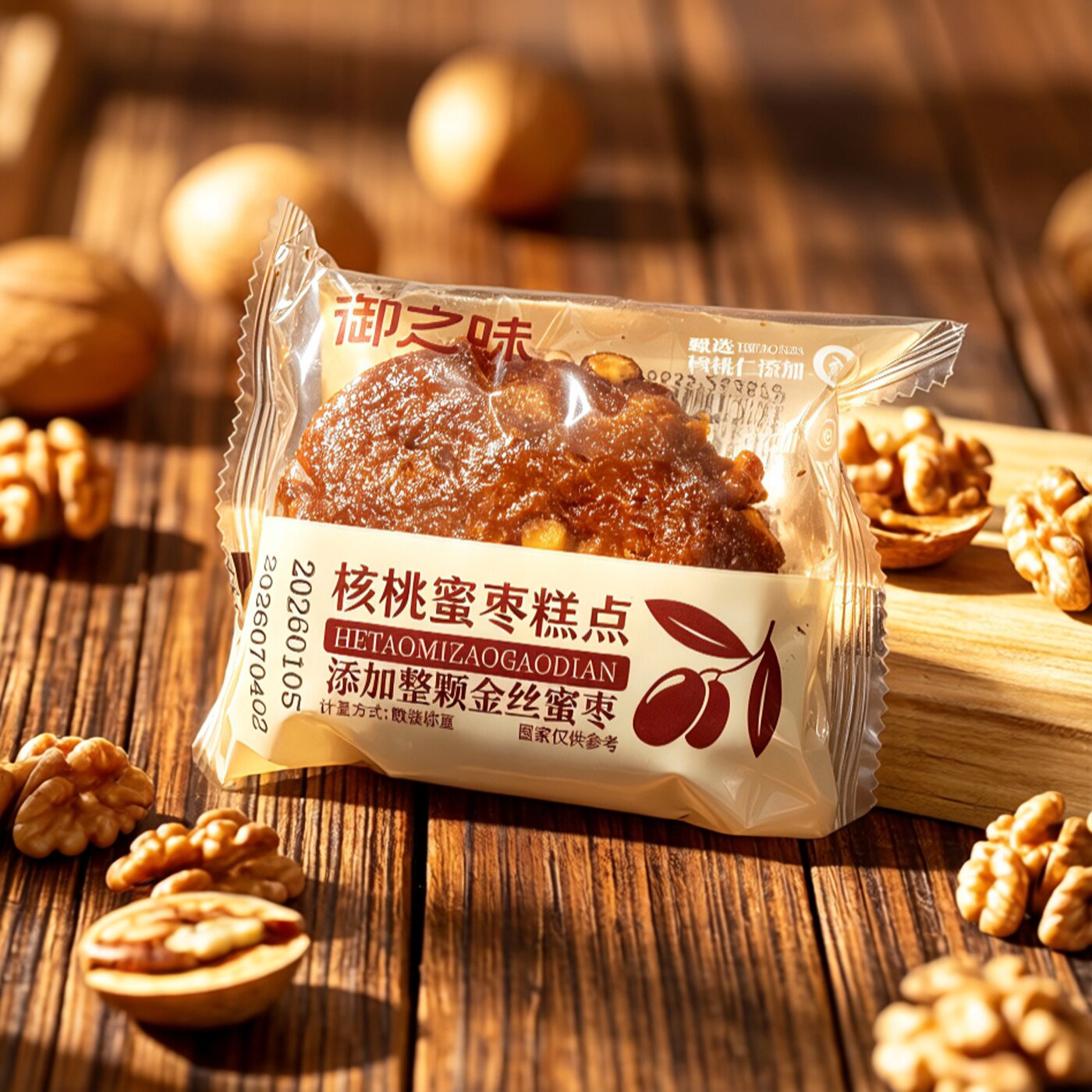 御之味核桃蜜枣夹心面包零食
