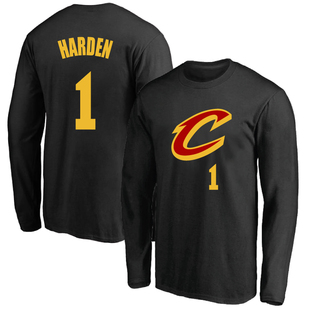 春秋骑士1号詹姆斯哈登球衣训练服运动薄款纯棉圆领长袖T恤