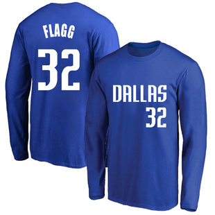 春秋独行侠状元32号弗拉格球衣训练服薄款纯棉圆领篮球长袖T恤