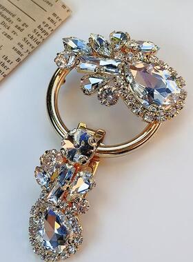 貂皮裘皮皮草大衣水貂水钻扣子纽扣 高档束兰领口装饰鸭嘴扣1718