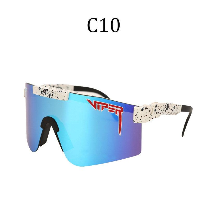 PIT VIPER户外骑行偏光太阳镜男女欧美大框架真膜UV400防风太阳镜