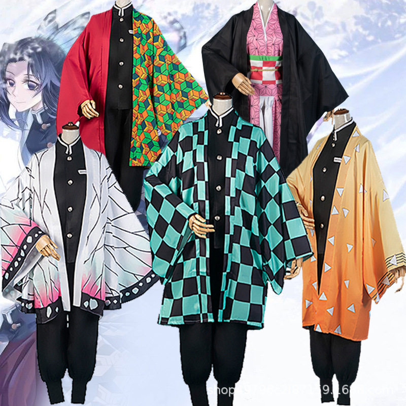 万圣节服装鬼灭之刃灶门炭治郎弥豆子我妻善逸cos富冈义勇cosplay图片