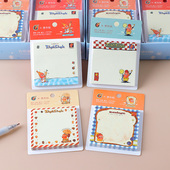 星星人便利贴有粘性卡通可爱高颜值便签学生留言学习记事小本子