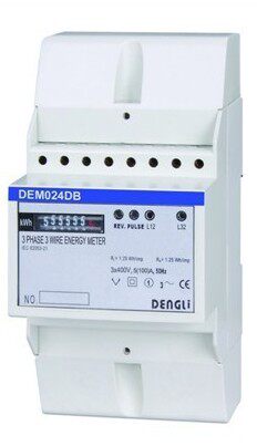 DEM024DA型DIN导轨式安装二相三线电子式有功电能表