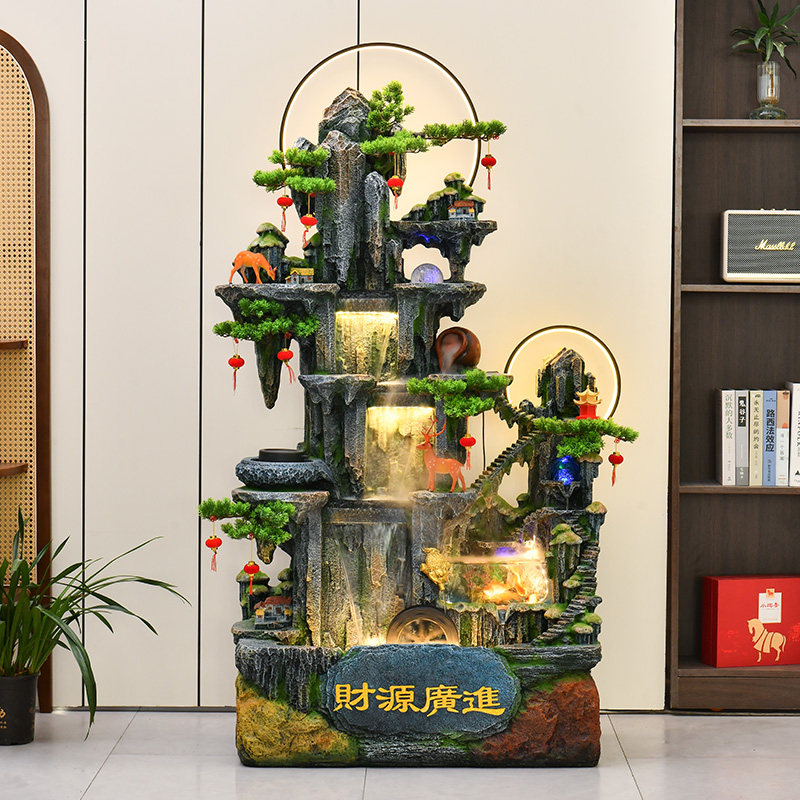 大型落地假山流水鱼缸客厅办公室庭院造景景观装饰流水招财摆件,家居饰品,流水摆件,淘宝优惠券,粉丝福利购,淘宝优惠卷