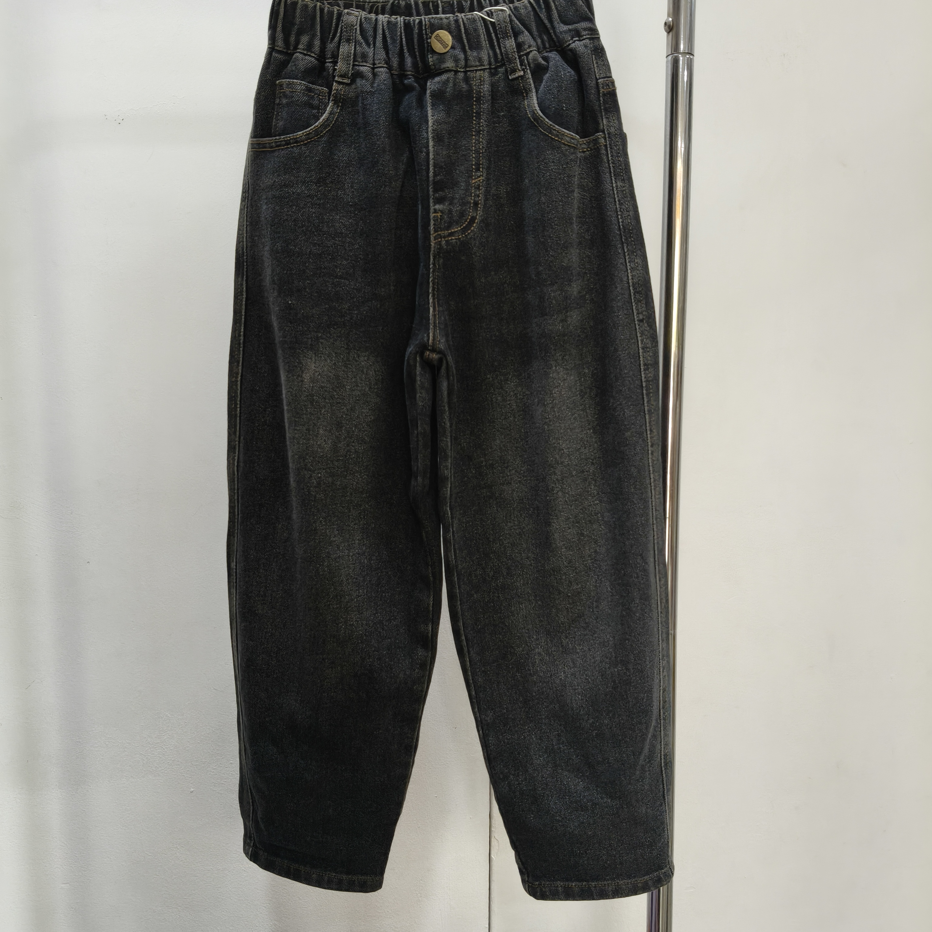 男童牛仔裤新款儿童韩版直筒裤春秋装街裤子宽松长裤120-160