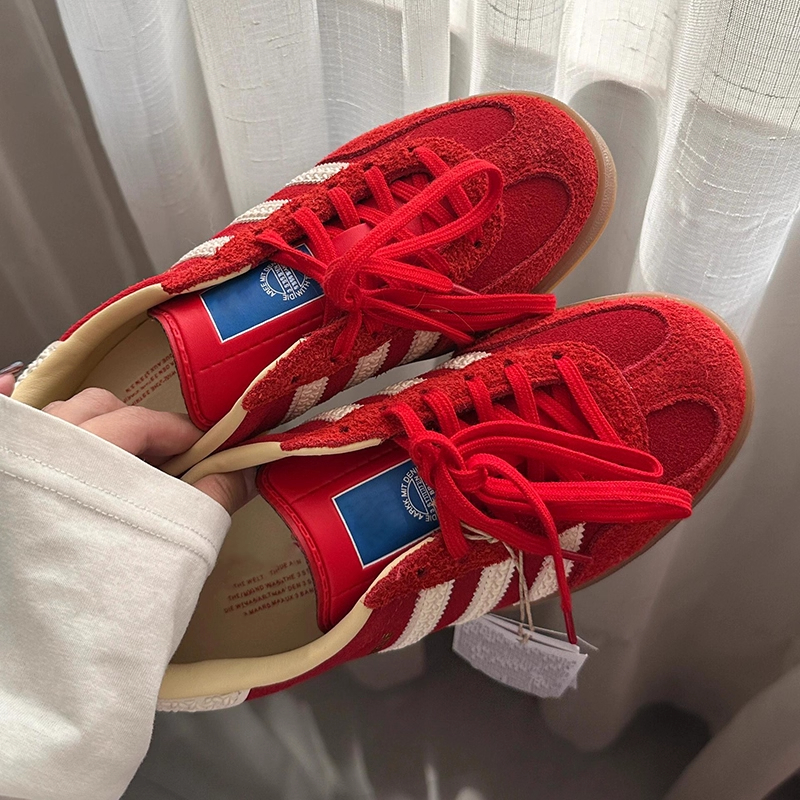 香港正品真皮德训鞋男女款2025ins爆款秋季百搭休闲厚底透气板鞋