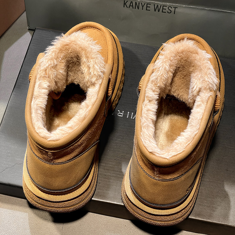 东北羊皮毛一体雪地靴男女款冬季加绒加厚2025桑坡村防寒锁温棉鞋,流行男鞋,时尚雪地靴,淘宝优惠券,粉丝福利购,淘宝优惠卷