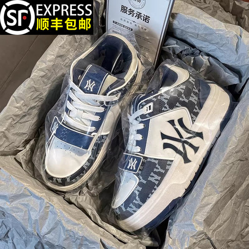 美版官方正品纽约洋基队鞋男女款2026新款百搭情侣板鞋时尚休闲鞋