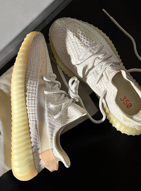 香港专柜正品OG YEEZY350椰子鞋2026夏季网面透气休闲运动跑步鞋