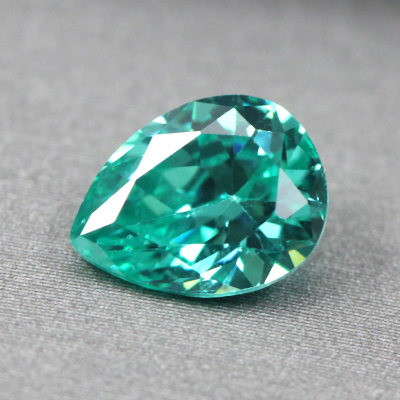 水滴形帕拉伊巴裸石戒面蓝绿碧玺