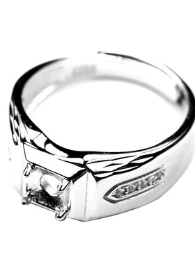 圆形戒指拖6mm80分莫桑925宝石