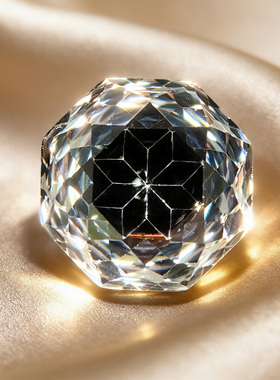 黑高碳钻裸钻夹心玫瑰切复古轻奢