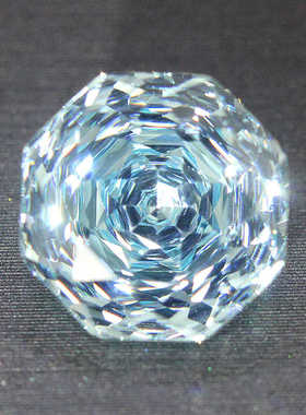 高精切海蓝宝石裸石天空蓝色罗德斯玫瑰切戒面戒指项链冰种首饰品