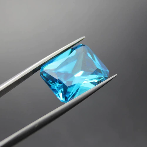 Сапфировый драгоценный камень, прямоугольные бусины, ювелирное украшение, алмаз, кольцо, Швейцария