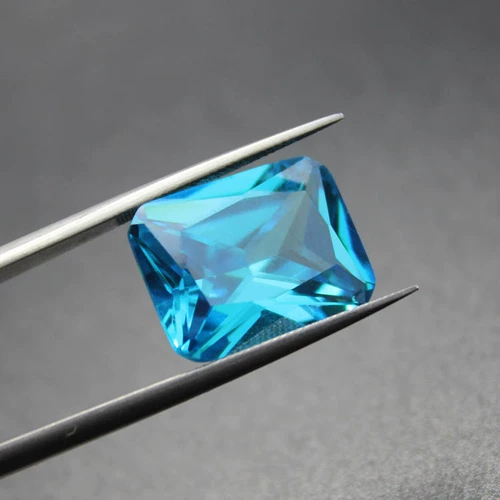 Сапфировый драгоценный камень, прямоугольные бусины, ювелирное украшение, алмаз, кольцо, Швейцария