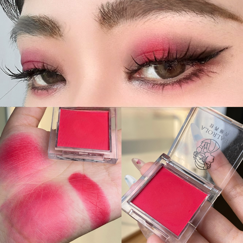 正红色眼影盘高饱和度红色系戏曲舞台妆大红色红色眼影单色