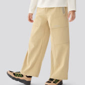 Skechers斯凯奇男童秋季 儿童舒适纯色防泼水休闲运动长裤 P325K010