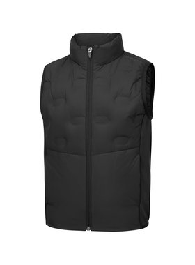 Skechers斯凯奇男童秋冬季时尚立领保暖纯色羽绒背心马甲P425B003