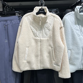 Skechers斯凯奇2024秋冬新款 女士立领休闲保暖摇粒绒外套L424W010