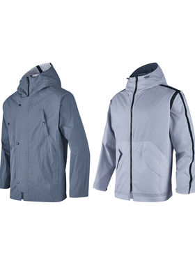 Skechers斯凯奇男士秋冬舒适防风时尚双面穿梭织连帽外套P324U010