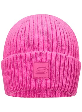 Skechers斯凯奇儿童秋冬百搭纯色保暖舒适针织帽子毛线帽L425K057